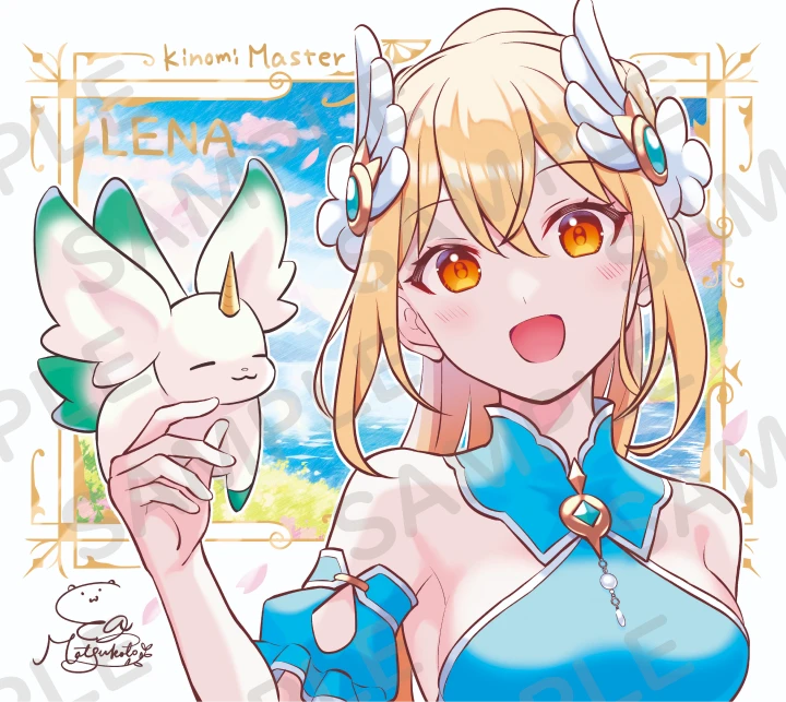 原作・松琴エア描き下ろしミニ色紙(レーナ)